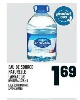 Metro Eau De Source Naturelle Labrador offer