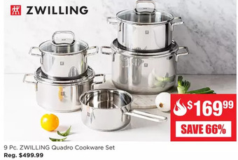 Kitchen Stuff Plus 9 pc. zwilling quadro cookware set offer