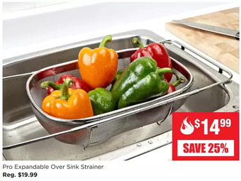 Kitchen Stuff Plus Pro expandable over sink strainer offer