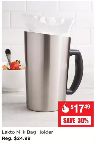 Kitchen Stuff Plus Lakto milk bag holder offer