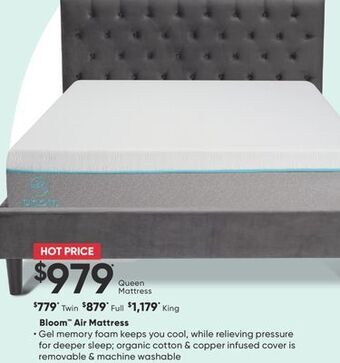 Sleep Country Bloom air mattress offer