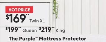 Sleep Country The purple mattress protector offer
