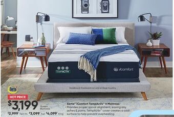 Sleep Country Serta® icomfort tempactiv™ ii mattress offer