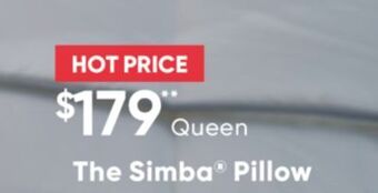 Sleep Country The simba pillow queen offer