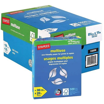 Staples Staples fsc certified multiuse paper offer