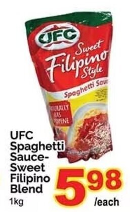 T&T Supermarket UFC Spaghetti Sauce-Sweet Filipino Blend 1kg offer