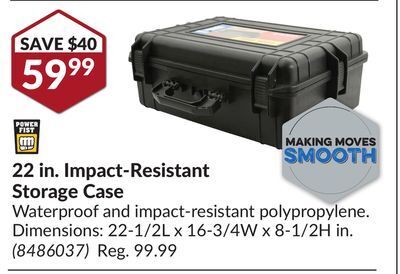 Princess Auto 22 in. impact-resistant storage case offer