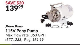 Princess Auto 115v pony pump offer