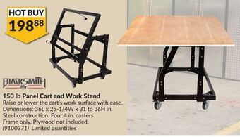 Princess Auto 150 lb panel cart and work stand offer