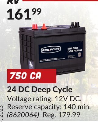 Princess Auto 24 dc deep cycle offer
