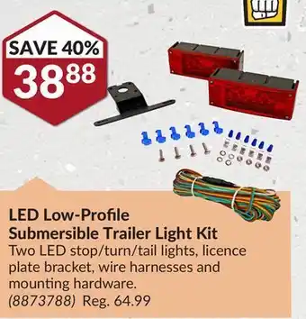 Princess Auto Led low-profile submersible trailer light kit offer