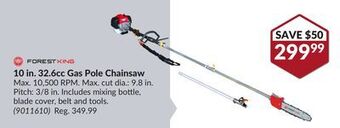 Princess Auto 10 in. 32.6cc gas pole chainsaw offer