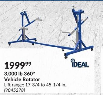 Princess Auto 3,000 lb 360° vehicle rotator offer