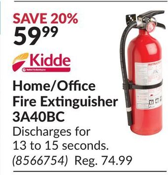Princess Auto Home/office fire extinguisher 3a40bc offer