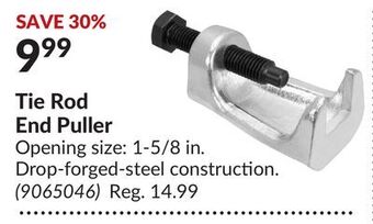 Princess Auto Tie rod end puller offer