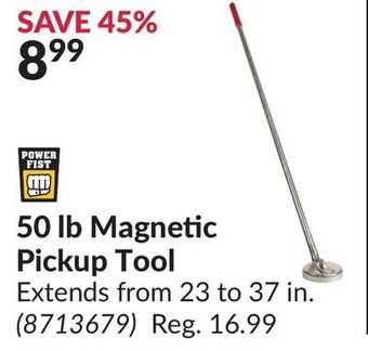 Princess Auto 50 lb magnetic pickup tool offer