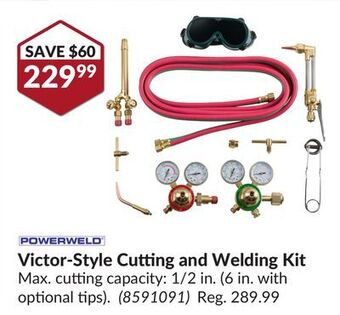 Princess Auto Victor-style cutting and welding kit offer