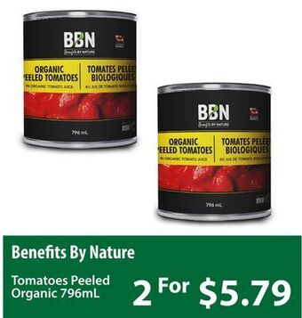 Healthy Planet Benefits by nature tomatoes peeled organic offer