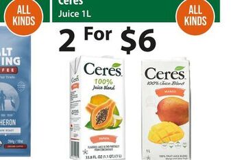 Healthy Planet Ceres juice offer
