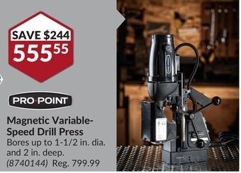 Princess Auto Magnetic variable-speed drill press offer