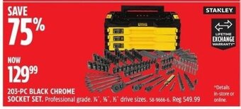 Canadian Tire 203-PC BLACK CHROME SOCKET SET. offer