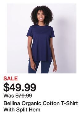 TSC Stores Bellina organic cotton t-shirt with split hem offer