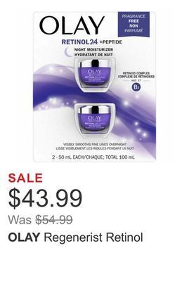 Costco Regenerist retinol offer