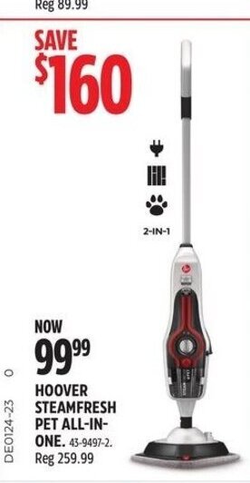 Canadian Tire HOOVER STEAMFRESH PET ALL-IN-ONE offer