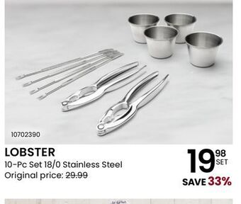 Stokes Lobster 10-pc set 18/0 stainless steel offer