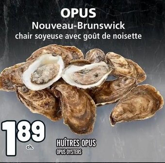 Metro HUÎTRES OPUS OPUS OYSTERS offer