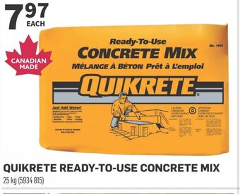 Co-op QUIKRETE READY-TO-USE CONCRETE MIX 25 kg offer