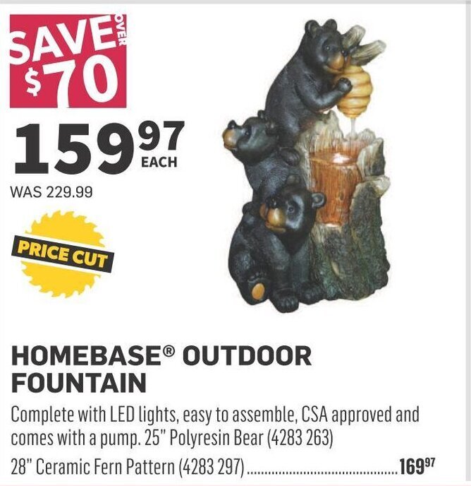 Co-op HOMEBASEⓇ OUTDOOR FOUNTAIN offer