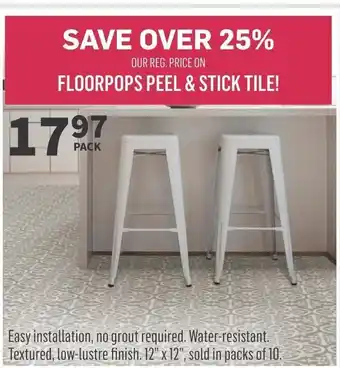 Co-op FLOORPOPS PEEL & STICK TILE! offer