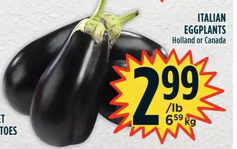 Marché Adonis Italian eggplant offer
