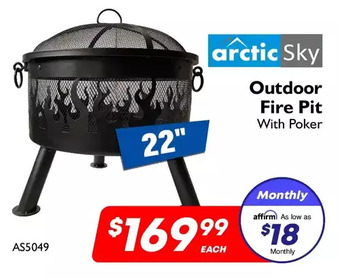 Factory Direct Arctic sky outdoor fire pit offer