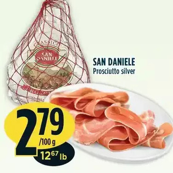 Marché Adonis San daniele prosciutto silver offer