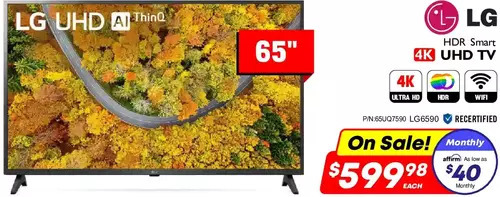 Factory Direct Lg hdr smart 4k uhd tv 65 offer