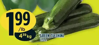 Marché Adonis Green zucchini offer
