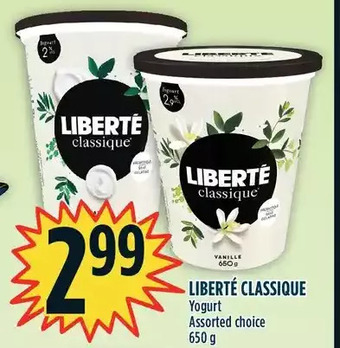 Marché Adonis Liberté classique yogurt offer
