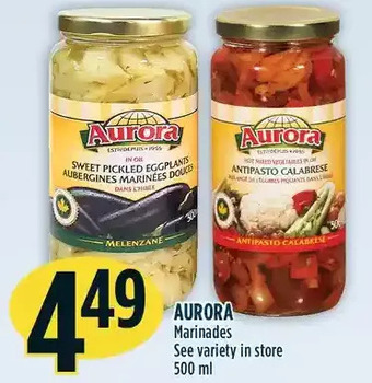 Marché Adonis Aurora marinades offer