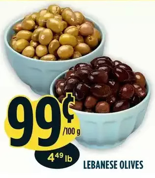 Marché Adonis Lebanese olives offer