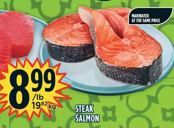 Marché Adonis Steak salmon offer
