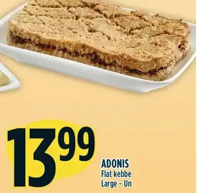 Marché Adonis Adonis flat kebbe large - un offer