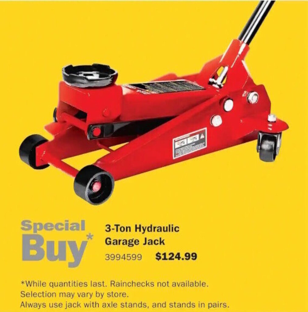 3Ton Hydraulic Garage Jack offer at PartSource