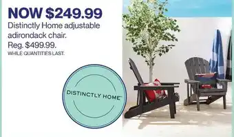 Hudson's Bay Distinctly Home adjustable adirondack chair. offer
