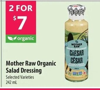 Co-op Mother Raw Organic Salad Dressing 242mL offer