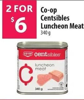 Co-op CO-OP centsibles luncheon meat 340g offer
