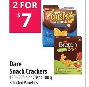 Co-op Dare Snack Crackers 120-225 g or Crisps 100 g offer