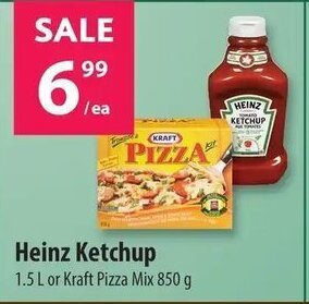 Co-op Heinz Ketchup 1.5 L or Kraft Pizza Mix 850 g offer