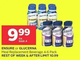 Rexall ENSURE or GLUCERNA offer